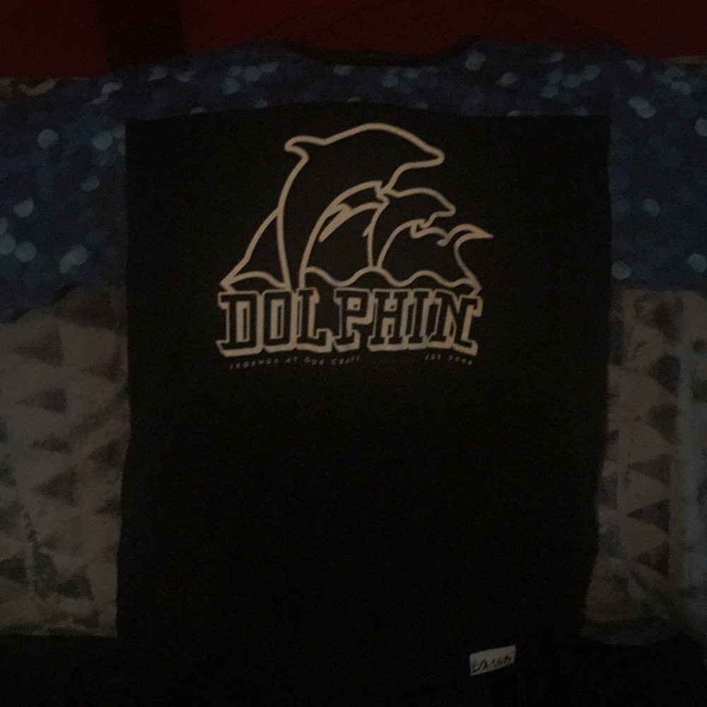 Pink dolphin blue Ferrari tee